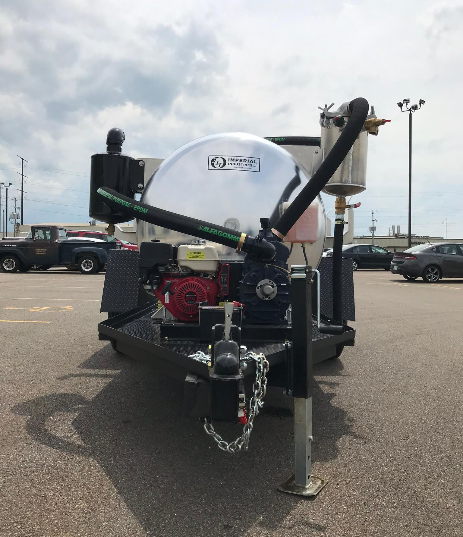 Imperial Industries (1000Gallon) Vacuum Service Trailer Unit Hydro