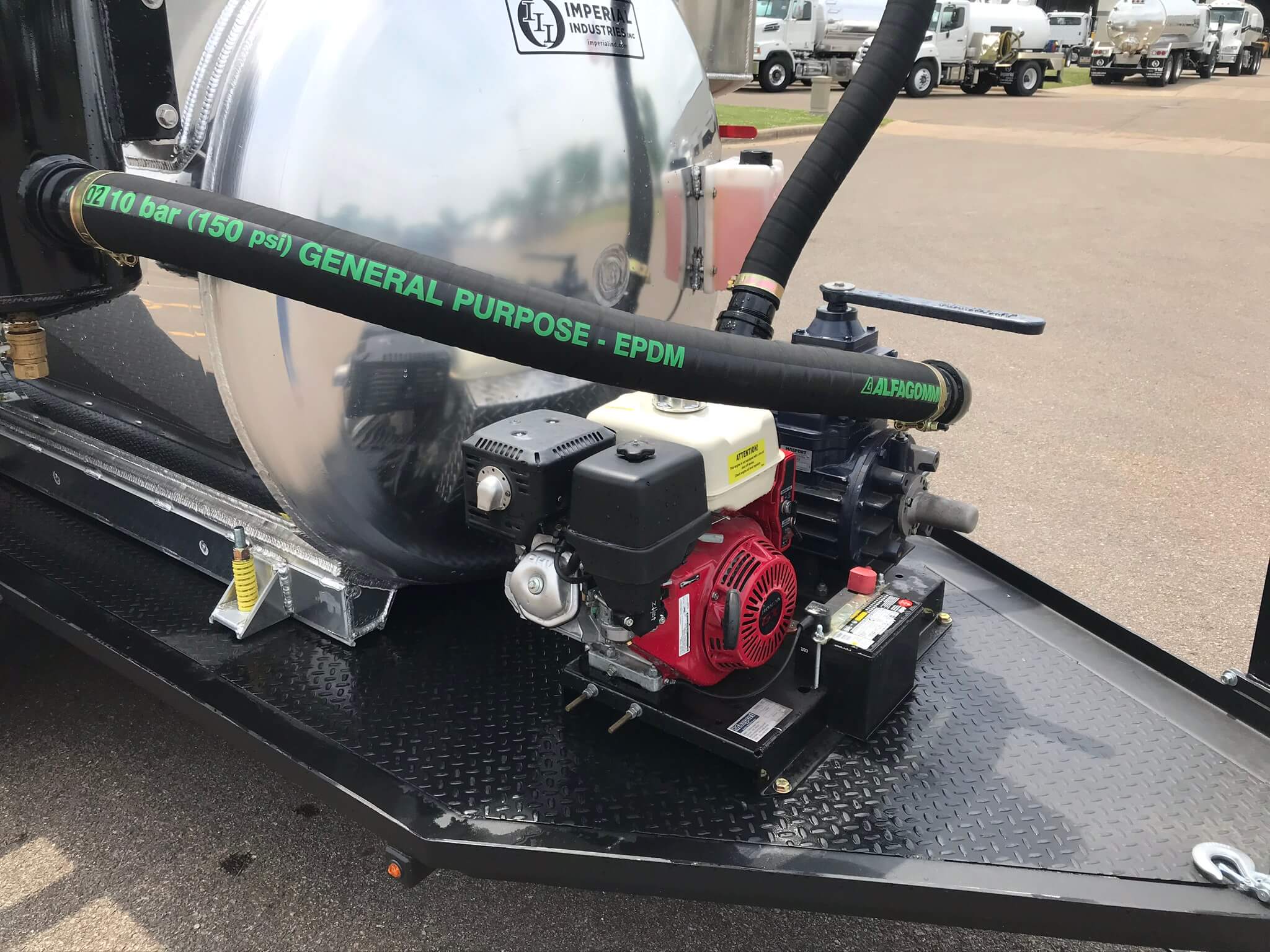 Imperial Industries (1000Gallon) Vacuum Service Trailer Unit Hydro